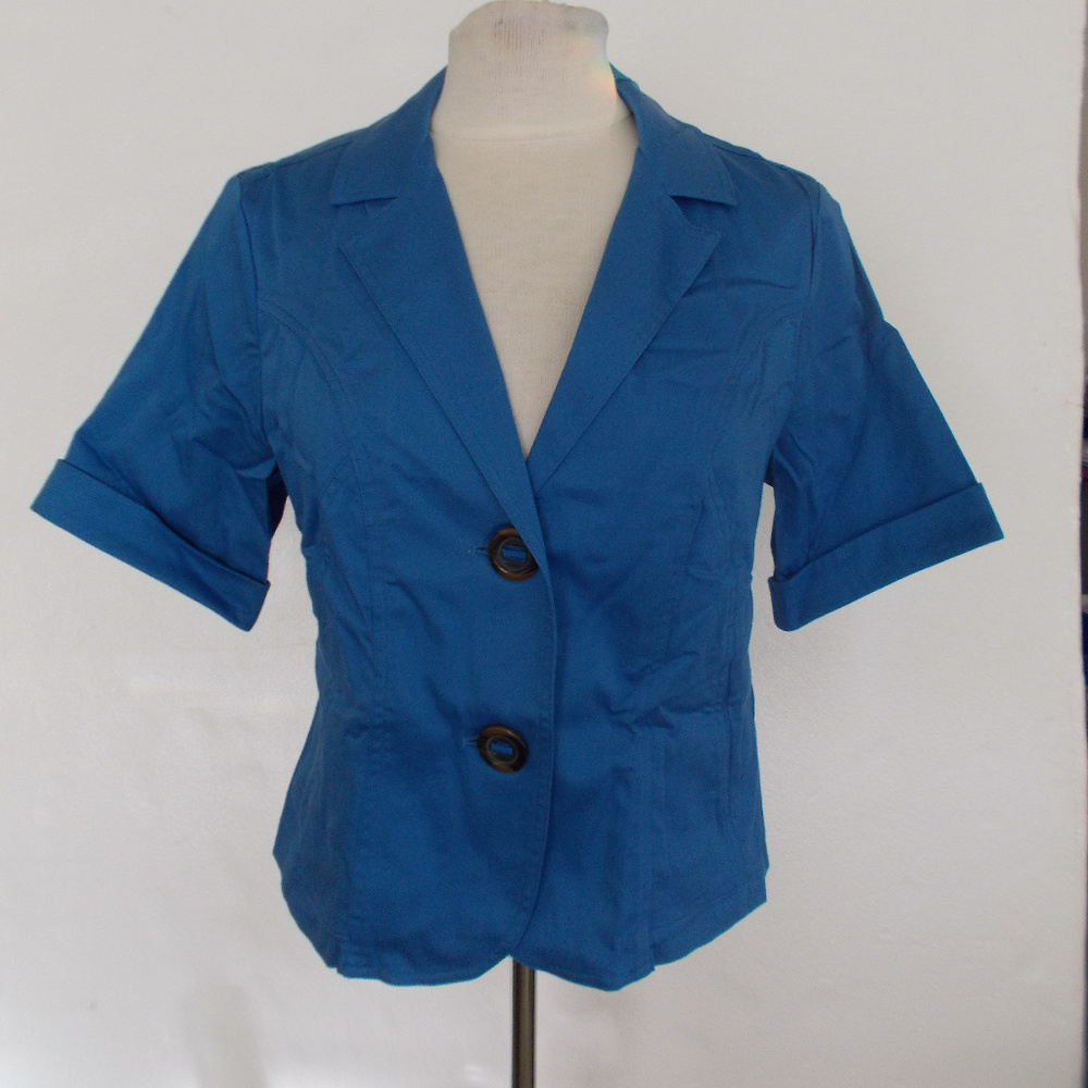 NEW COLDWATER CREEK Blue Jacket Sz 12P